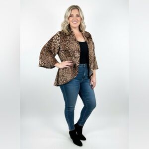 🐆 Animal Print Jacket | Size 2X | EUC | Stunning Silhouette
